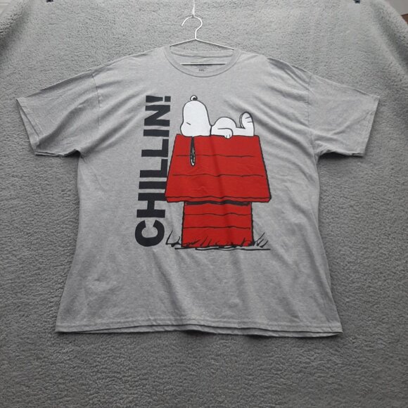 Snoopy "Chillin!" Gray T-Shirt 3XL Peanuts Brand - Picture 1 of 4